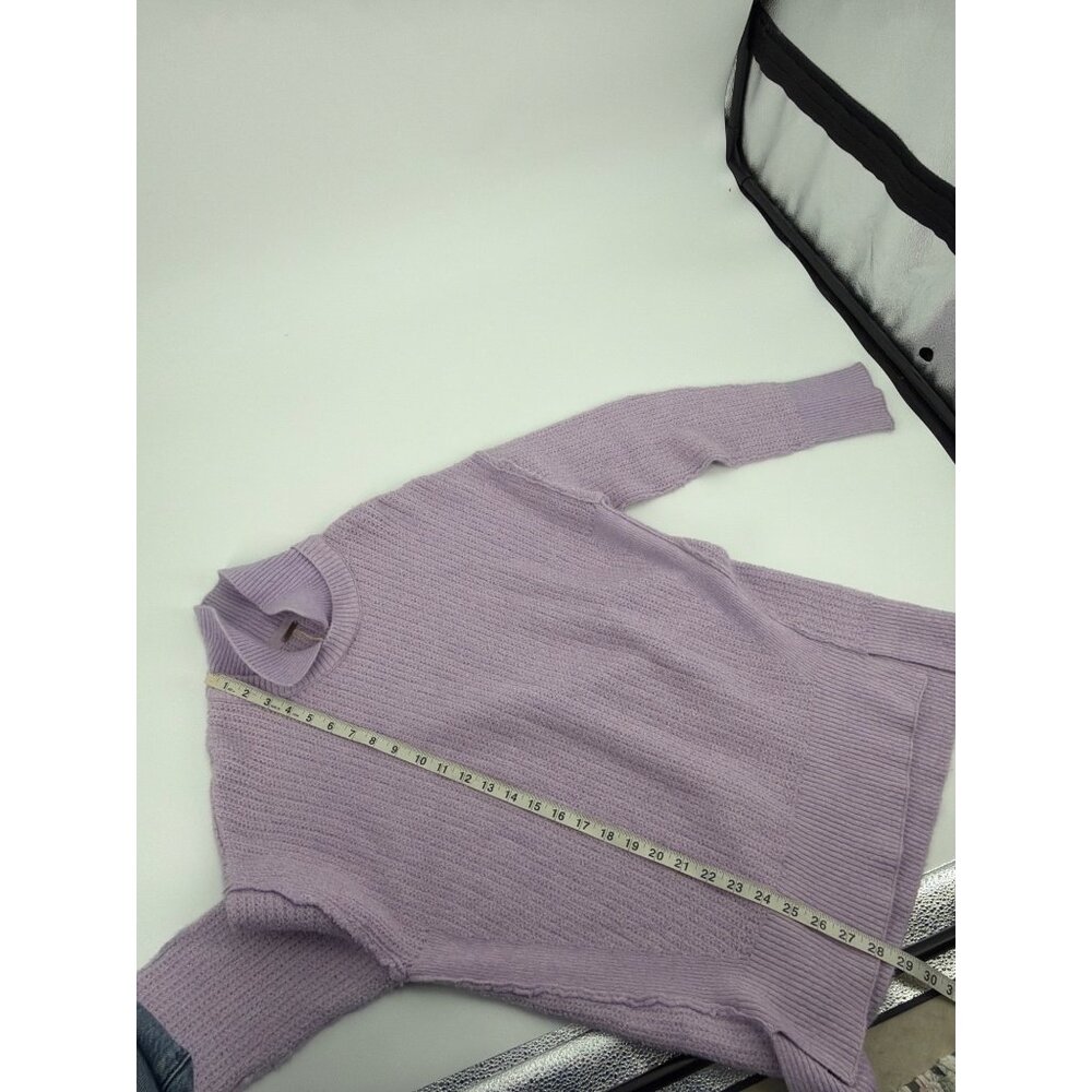 Free People Pony Up Pullover Sweater Lavender Collared Light Academia Knit - Picture 6 of 6